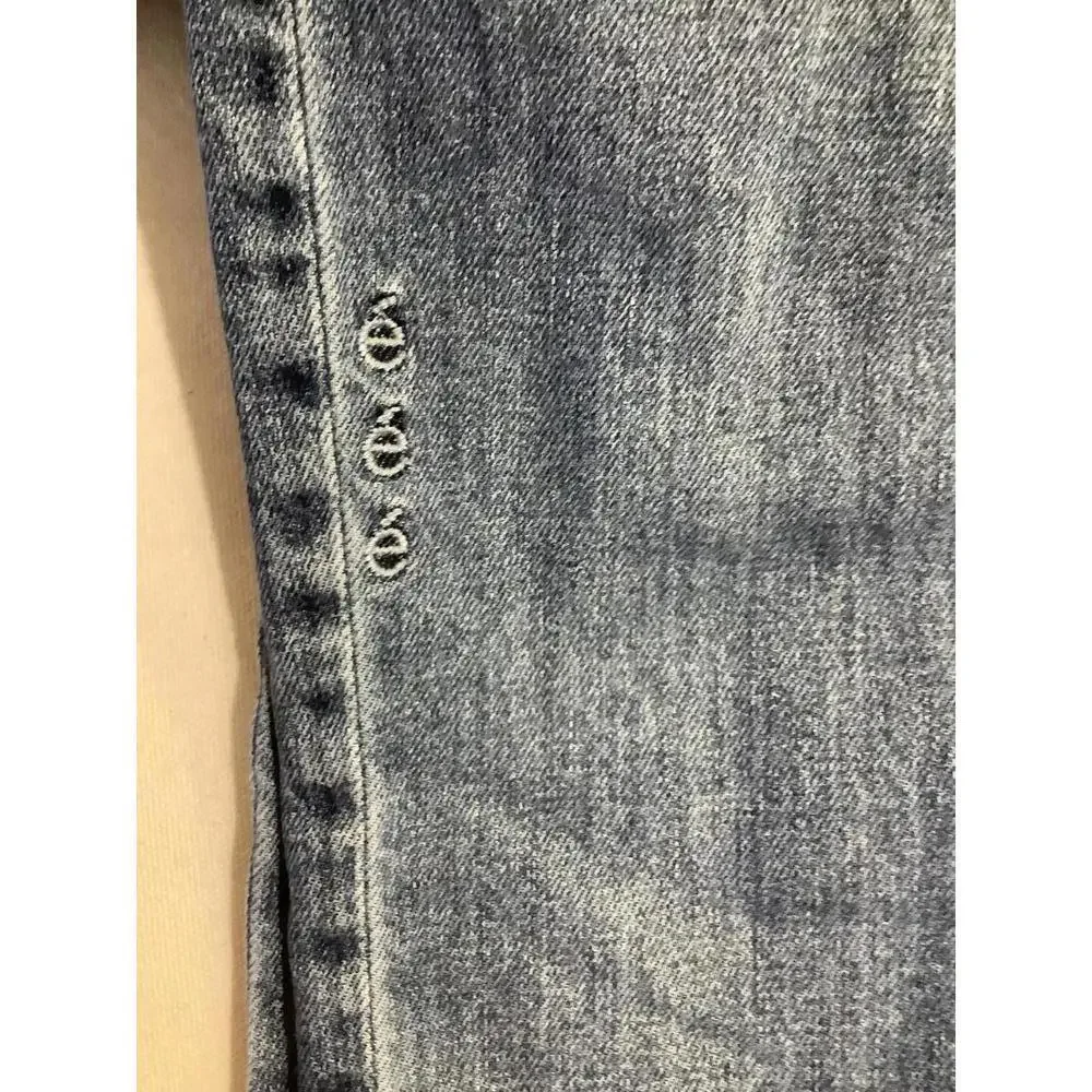 Etica Button Fly Mid Wash Skinny Jeans 26 Denim Casual Luxury Fall Winter Basics